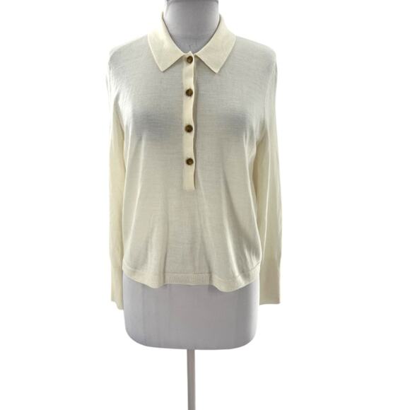Jenni Kayne Grayson Pullover Sweater cream sz S - Picture 4 of 9